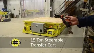 Steerable Transfer Cart 15 Ton 8x8 Cushioned Deck