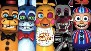 Fnaf ar: movie design toy animatronics Jumpscare and workshop animations 