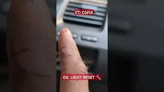 How to Reset Your Honda Civic Oil Life (2006-2011)