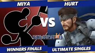 Sumabato 63 WINNERS FINALS - Miya (Game & Watch) Vs. Hurt (Snake) Smash Ultimate - SSBU