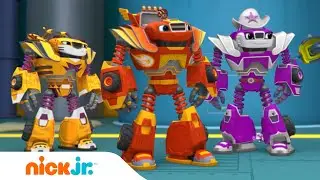 Blaze y los Monster Machines | &iexcl;Blaze y sus amigos se transforman en robots fuertes! | Nick Jr.