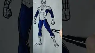 Spider Man🕷️🕸️ Avengers #marvel #avengers #spiderman #art #coloring #shorts