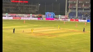 Ispl season3 live cricket match Lal bhai Stadium Surat batting voice of Kolkata 103dp￼￼