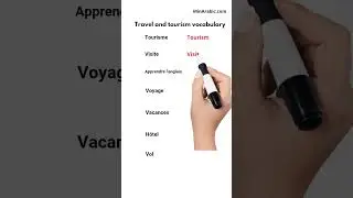 Learn Travel and Tourism French Vocabulary (part1) #education #learnfrench #frenchforbeginners