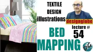Textile Design Illustration Bed Mapping Lecture 54 #designglobe #textiledesigning #bedmapping
