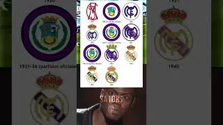 Real Madrid logo evolution ⚪⚪#shorts #shortsfeed