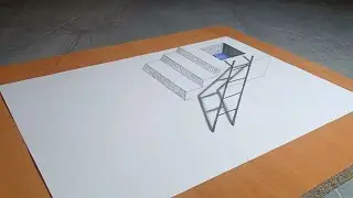 AMAZING 3D ILLUSION DRAWING #3DDRAWING #3DART #3DILLUSIONART