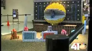 Canstruction on display at Ward Parkway Center