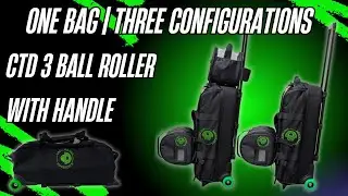 One Bag. Three Ways. The Most Versatile 3-Ball Tote in Bowling! CtD 3 Ball Tote With Handle