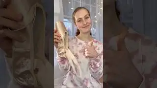 What Sewing POINTE SHOES Sounds Like! 🩰💥#pointe #asmr #ballet #shorts