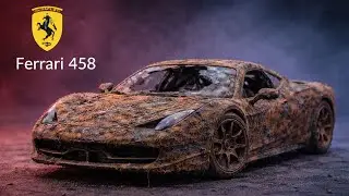 A Ferrari 458 Speciale supercar abandoned for many years | An incredible restoration