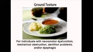 Managing Dysphagia – Diet Textures
