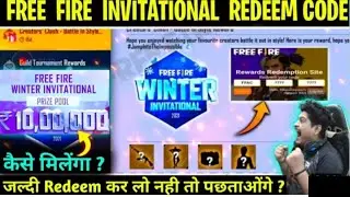 FREE FIRE WINTER INVITATIONAL 2021, FREE FIRE WINTER INVITATIONAL REDEEM CODE, WINTER INVITATIONAL