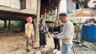 Thương cho chị em Đôi Sai ít người nhà giúp không làm được nhà - Nhà chị Ứt ngô vàng khắp sân