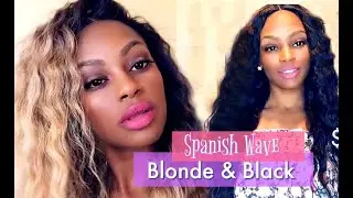 Black & Blonde Wavy Lace Wig By Sassy Secret