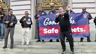 Truckers in San Francisco protest self-driving big rigs