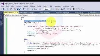 C# insert, update, delete -  crud operation using sqlite - SQLite tutorial-3