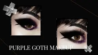 MAKE GÓTICA ROXA FACIL