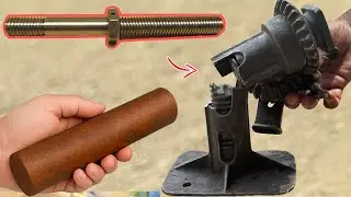 How I Revived a 1979 Ratcheting Screw Jack from Rusty Iron | DIY Masterpiece