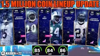 OVER 1 MILLION COINS! HUGE LEGENDS SHOPPING SPREE! HUGE LINEUP UPDATE! | MADDEN 22 ULTIMATE TEAM