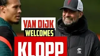 VIRGIL VAN DIJK OFFICIALLY WELCOMES J&Uuml;RGEN KLOPP BACK TO LIVERPOOL AT THE AXA TRAINING CENTRE!