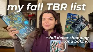 My fall TBR list, fall decor shopping & baking a pie 📕🥧