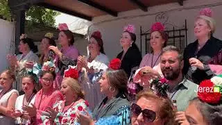 Entrada de la Hermandad del Rocío de Jerez por la calle Bellavista Jerez TV 2019