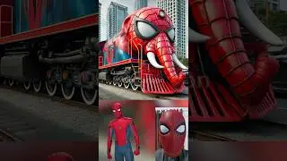 superheroes but Elephant train 😱Marvel&DC-All Characters#marvel #avengers#shorts#qgrcartoon