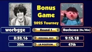 2025 SHAR Bonus Game Tournament Round 1 | worbgge vs. Buchcase