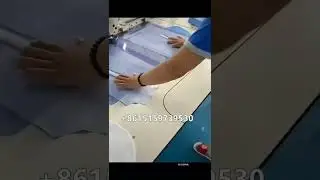High efficiency big size pattern sewing machine with laser cutting for garments