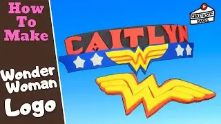 WONDER WOMAN LOGO Cake Decorating Tutorial How to Make DC Superhero Cake Decorations by Caketastic