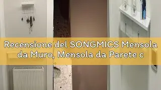 Recensione del SONGMICS Mensola da Muro, Mensola da Parete con 2 Cassetti, Portata di 15 kg, 15 x 65