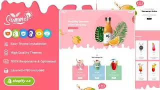 Summer - Shopify OS2.0 Theme for Organics, Fruits, Cool Parlour, Juices, Mocktails