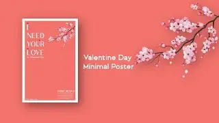 Valentine's Day Poster| Design in Adobe illustrator cc (2020)