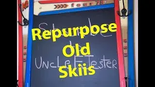 ♻Recycled skis🎿♻ Repurposed Skiis 🎿Mud Room Ideas 😎 Do Not Throw Away Ski Gear!