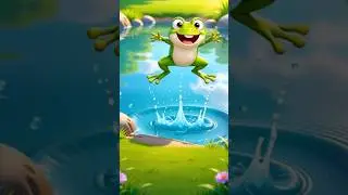 🐸 Jumping Frog Rhyme #rhymes #reels #moralstories #cartoon #animation #bedtimestories #kids #magic