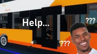 AFK guy dies getting crushed by bus doors | Roblox Plane Crazy