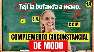 Qué es el COMPLEMENTO CIRCUNSTANCIAL DE MODO con EJEMPLOS | Gramática | La profe Mónica