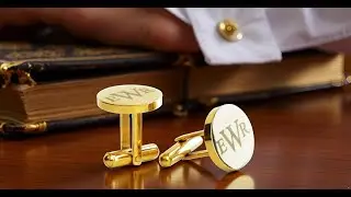 Custom Men's Cufflink & Tie Clip Set | Wedding & Anniversary Gift for Him #cufflinks #formalwear