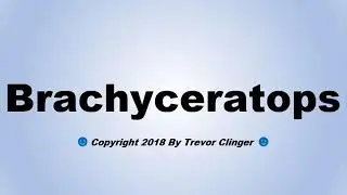 How To Pronounce Brachyceratops