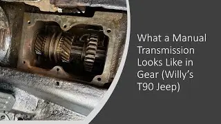 What a manual 3 speed transmission looks like in gear (Willy's CJ2a Jeep T90 Transmission)