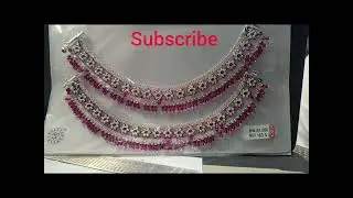 lightweight silver Payal designs #jewellery #jewellerycollection #jewelleryadda91 #gold