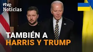 GUERRA UCRANIA: ZELENSKI presentar&aacute; a BIDEN un PLAN para poner fin al CONFLICTO con el DI&Aacute;LOGO |RTVE