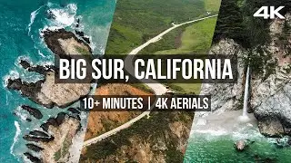 10+ Minutes | Highway 1 Big Sur, CA Footage | Drone, Aerial, and Timelapse 4K