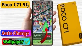 Poco c71 5g automatic change wallpaper setting kaise on kare | how to enable auto change wallpaper
