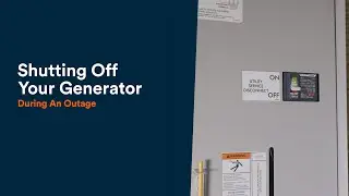 Shutting Off Your Generator - During An Outage
