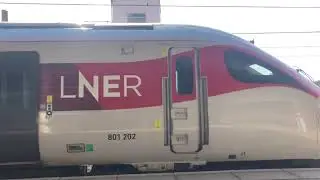 LNER Azuma class 801 departing York