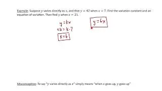Direct Variation