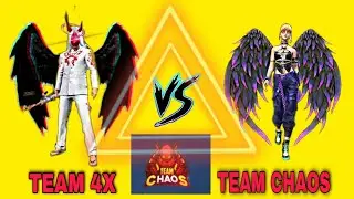 Team Chaos Vs Team 4X || clash squad friendly challenge || limited ammo || 4X Raul