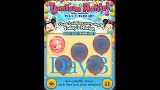 Tsum Tsum Raffle Ticket Event - Day 3 All 5 Missions - Line Disney Tsum Tsum